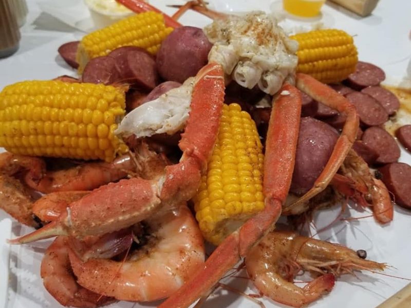 The Crazy Cajun Seafood Restaurant food